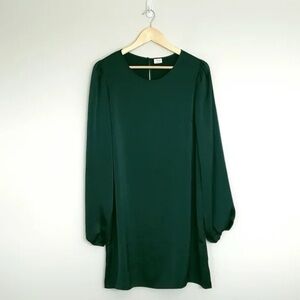 Aritzia Wilfred Marie Green Satin Dress Size L
